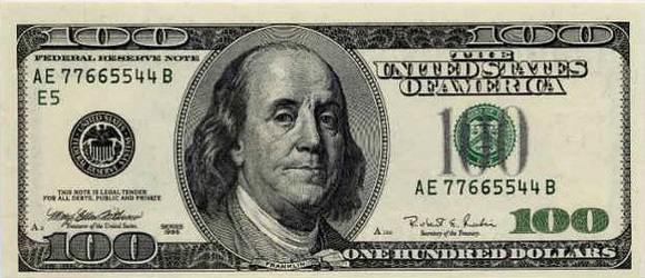 Benjamen Franklin 100$